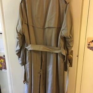 Lot Of Two Vintage Burberry Classic Tan Trench Coat